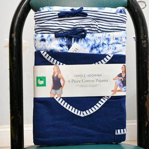 Carole Hochman Ladies' 4-piece Pajama Set in BLUE